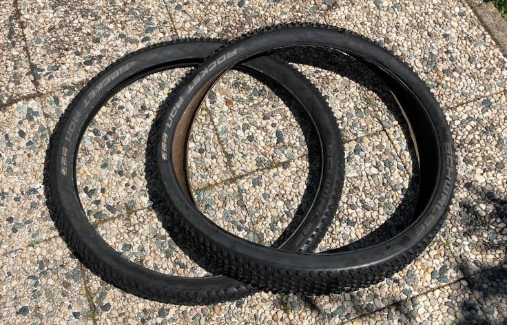 Mountainbike naven, velg 27,5, banden 2.6x27,5 en stuurpennen