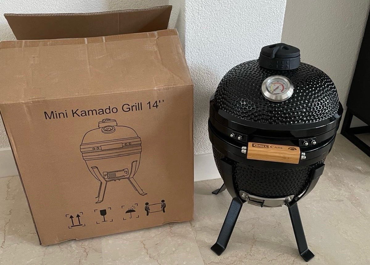 Kamado BBQ 14 inch, inclusief onderstel