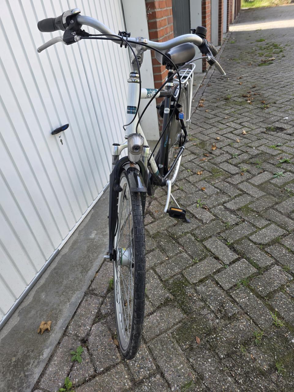 Heren fiets kleur zwart/wit