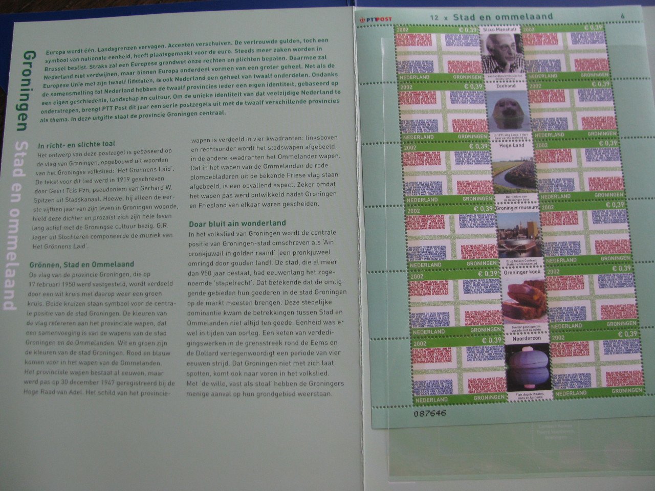 Postzegels van alle provincies.