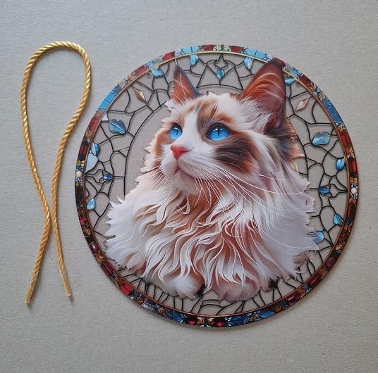 Raam Decoratie met Poes