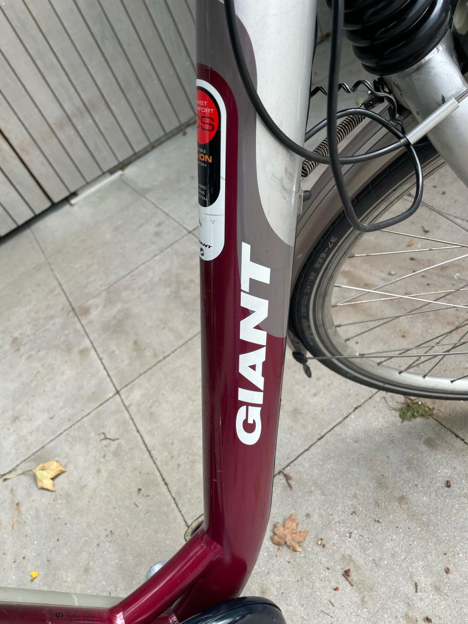 Elektrische damesfiets.