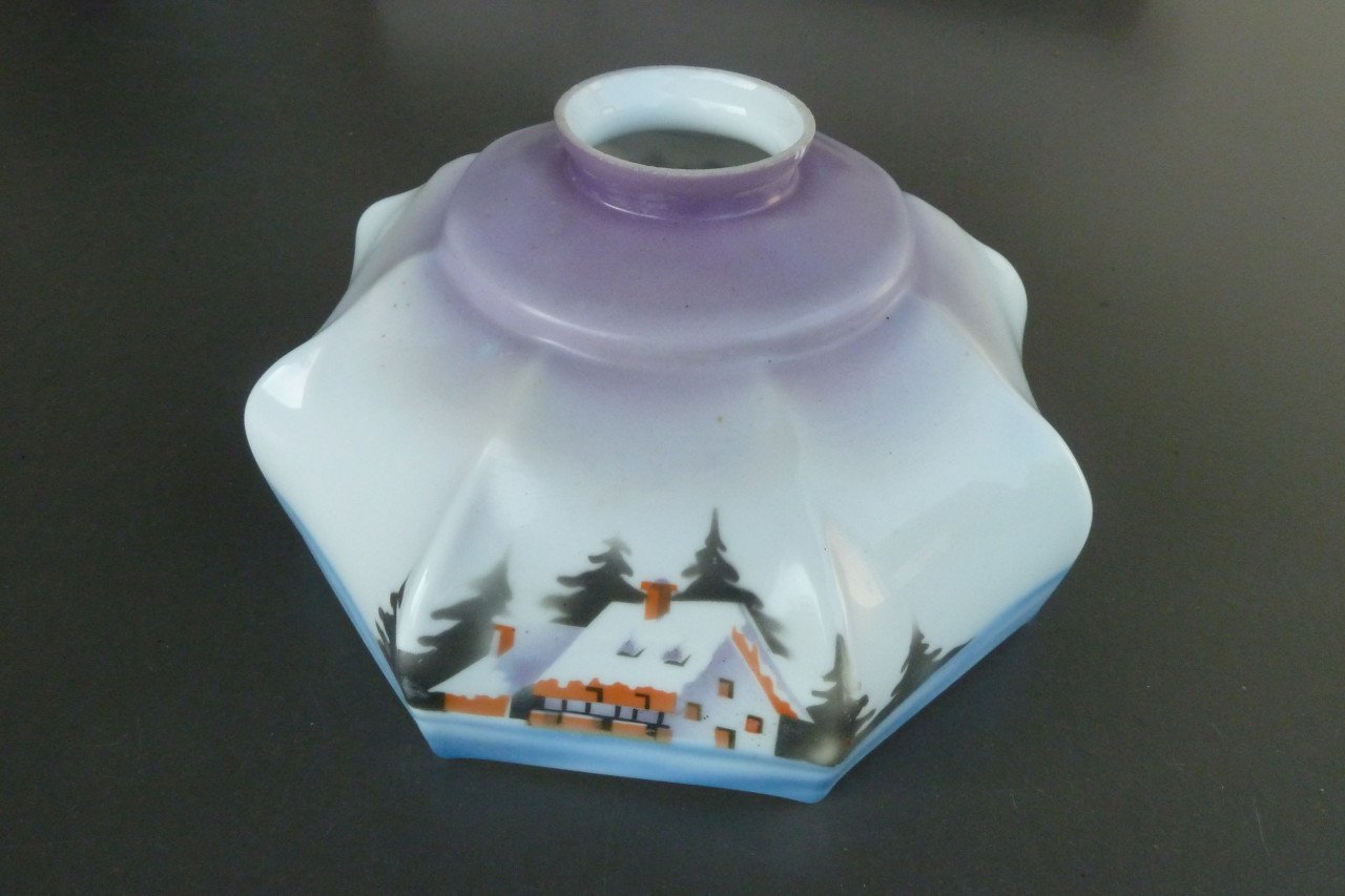Lampenkap opaline vintage antiek