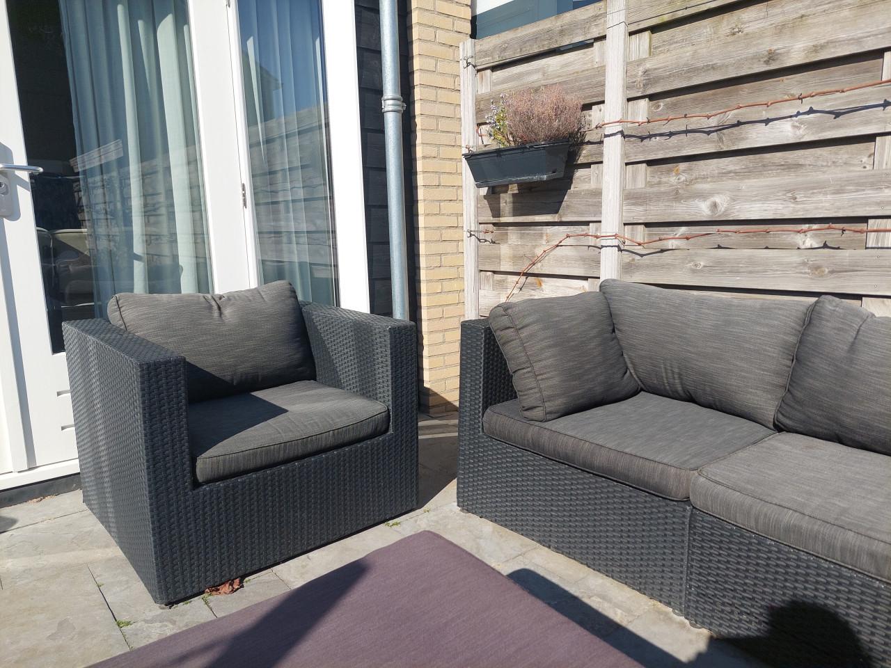Loungebank met kussens