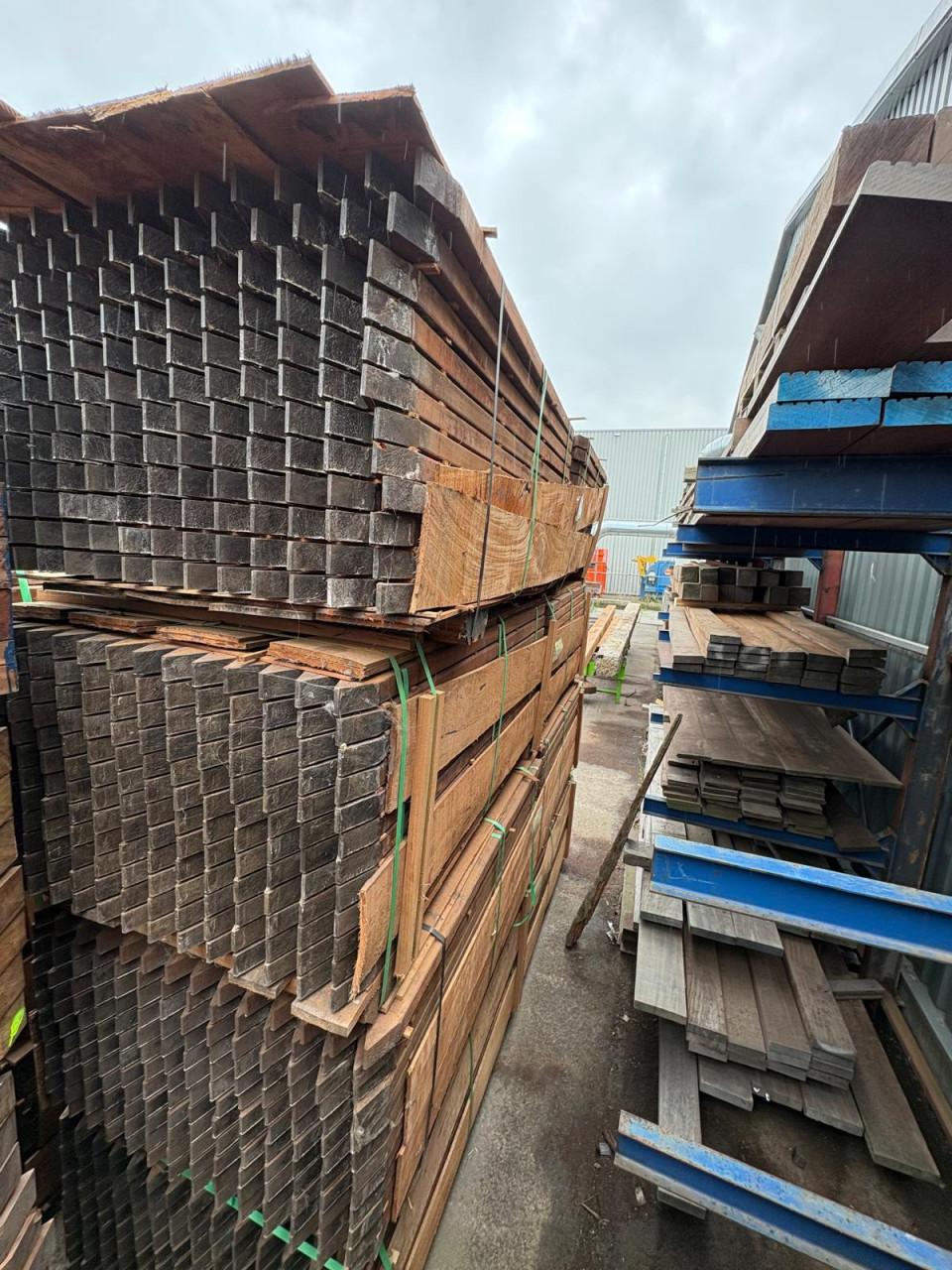 ACTIE | Geschaafd hardhout 45x70 | Voor tuin & buiten