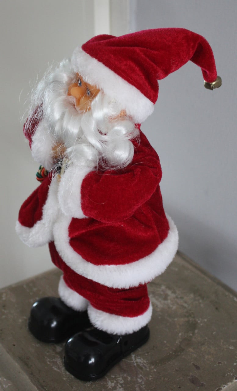 Kerstman met geluid en muziek