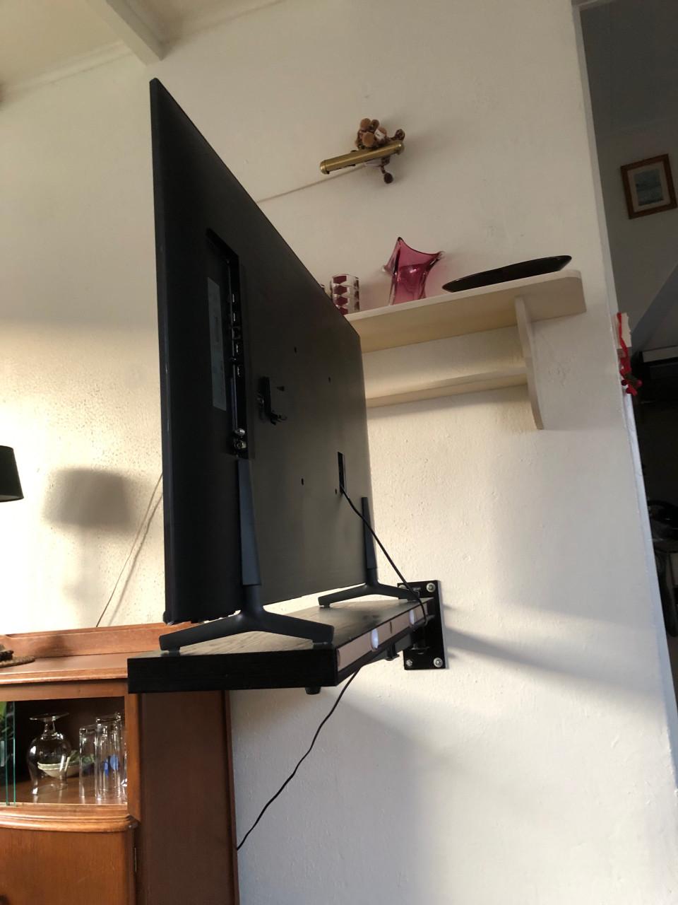 TV Wand zwenkarm - Zwart