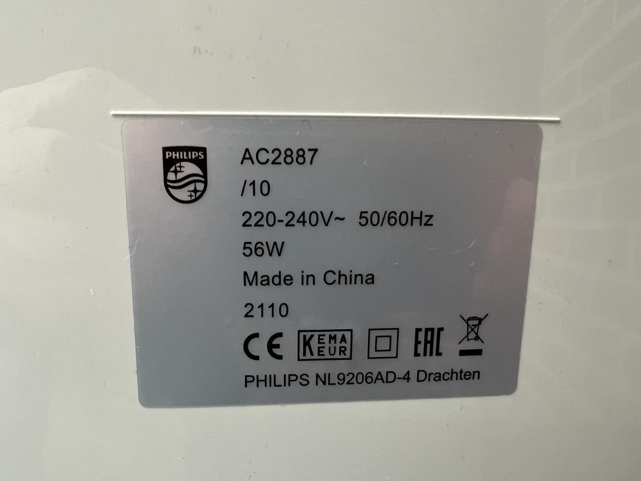 Philips luchtreiniger AC 2887 / 10 + nieuwe filters