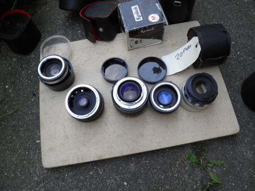 Lot lenzen en converters voor analoge camera's