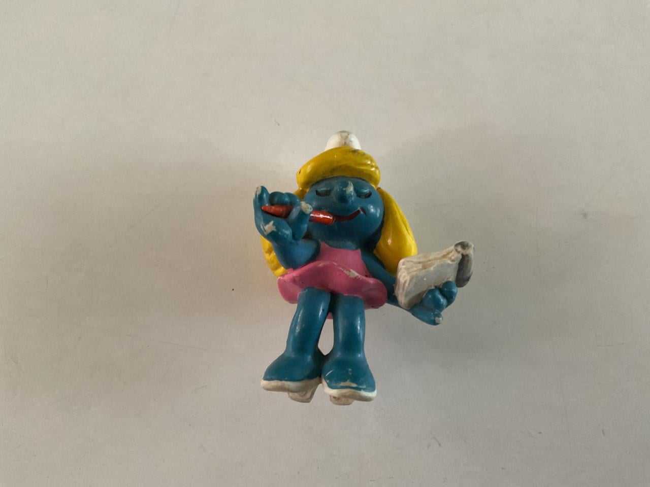 Smurfen. Peyo Schleich. Rubber. +/- 5 cm hoog.