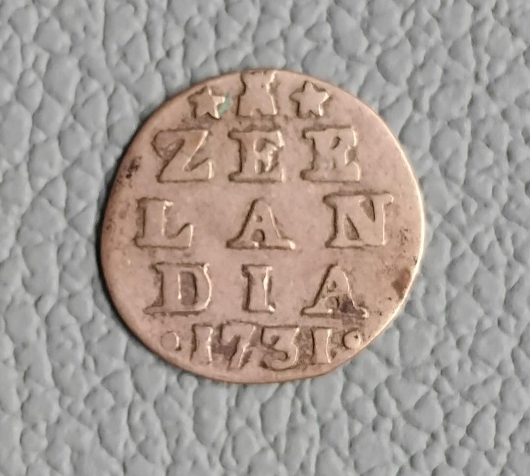 1731 / ZILVER / Dubbele Wapenstuiver Zeeland