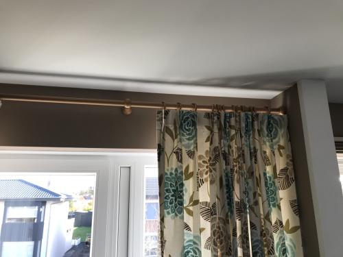 Gordijnroede voor ringen beukenhoutt 122 cm