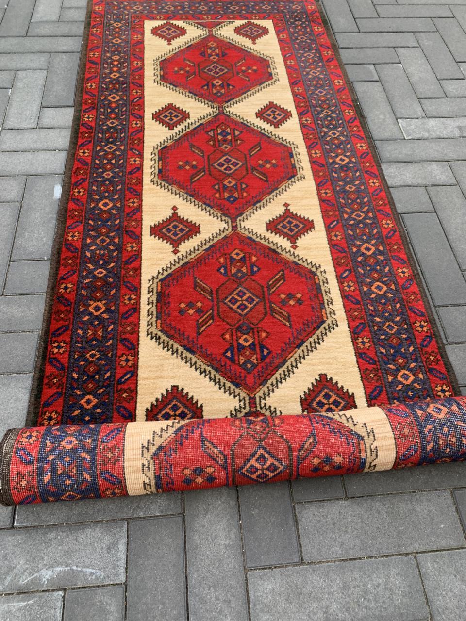 ❣️Prachtige Sfeervolle Handgeknoopte Vintage Loper❣️