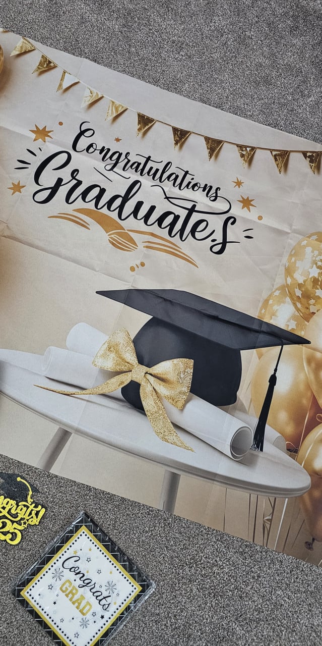 Afstuderen feestartikelen