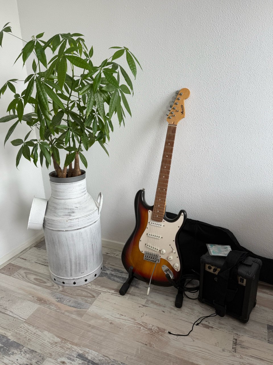 "Leem" elektrische gitaar (rechtshandig) starterset met o.a. een versterker