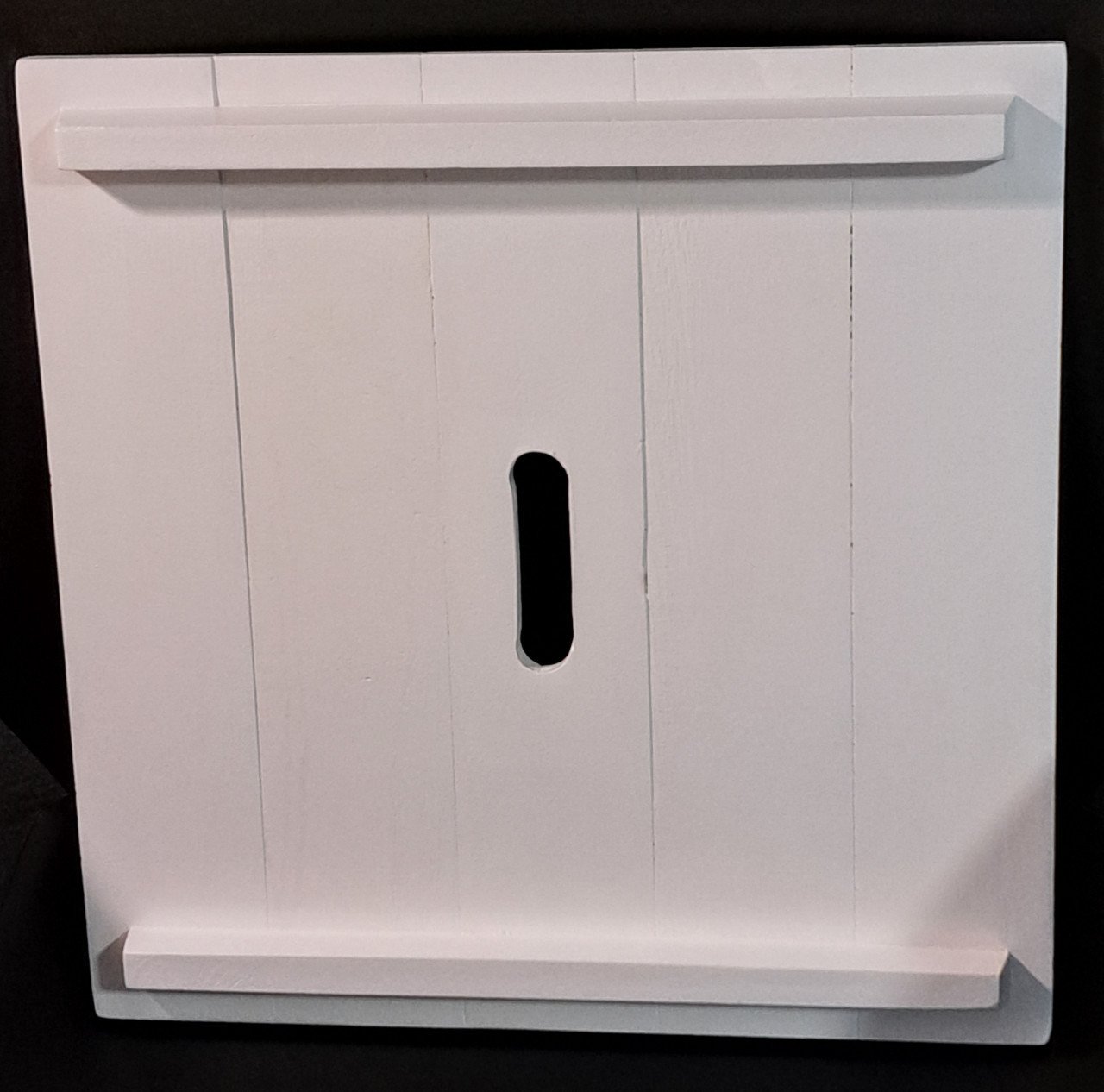 Witte houten opbergbox voor speelgoed e.d.