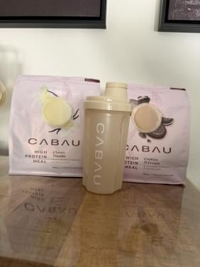 Nieuwe cabau shaker + proteïne meals
