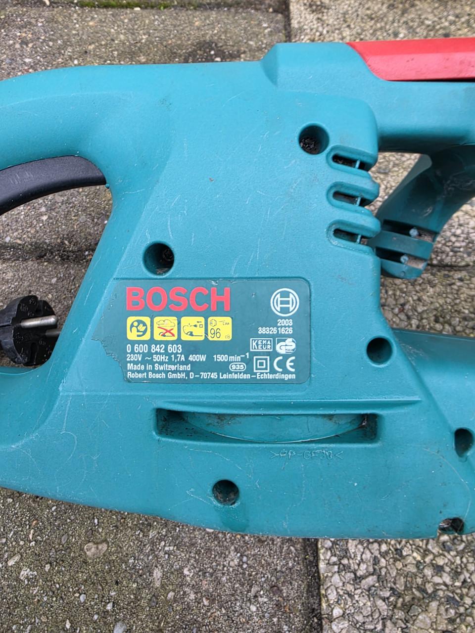 Hegenschaar merk BOSCH-220V-1,7A-400W-1500W-50cm