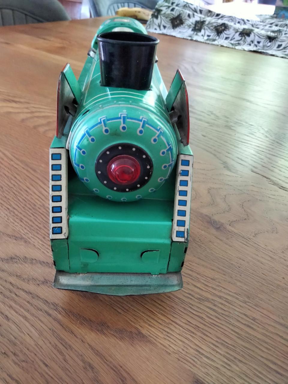 Blikken speelgoedlocomotief