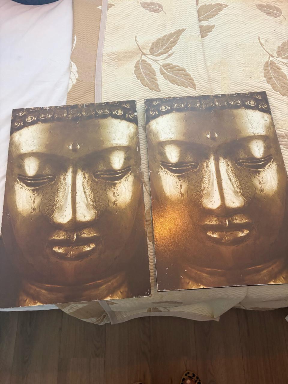 2 Budha posters op canvas