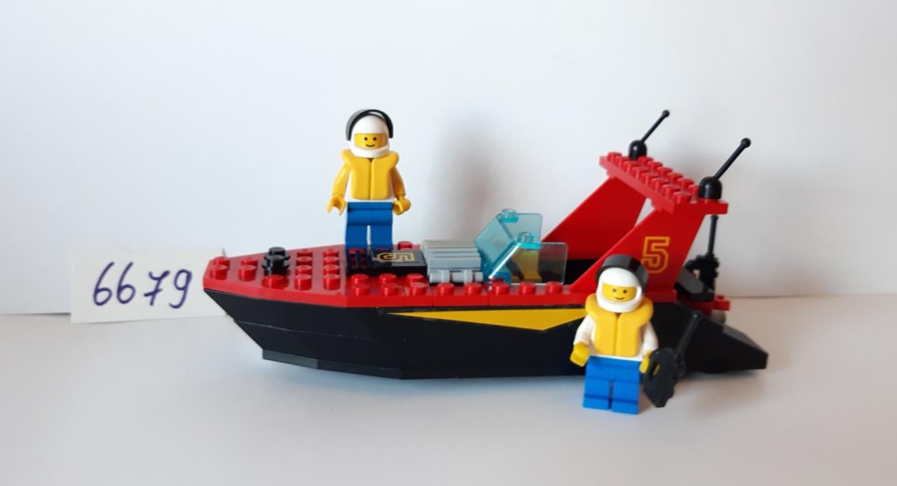 Lego Classic Town 6679:  Dark Shark, boot + 2 minifiguren