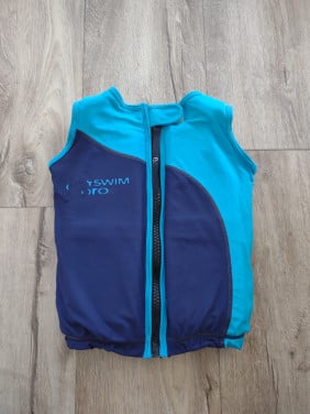Mooi blauw EasySwim Pro zwemvest, drijfvest zwemles, maat M.