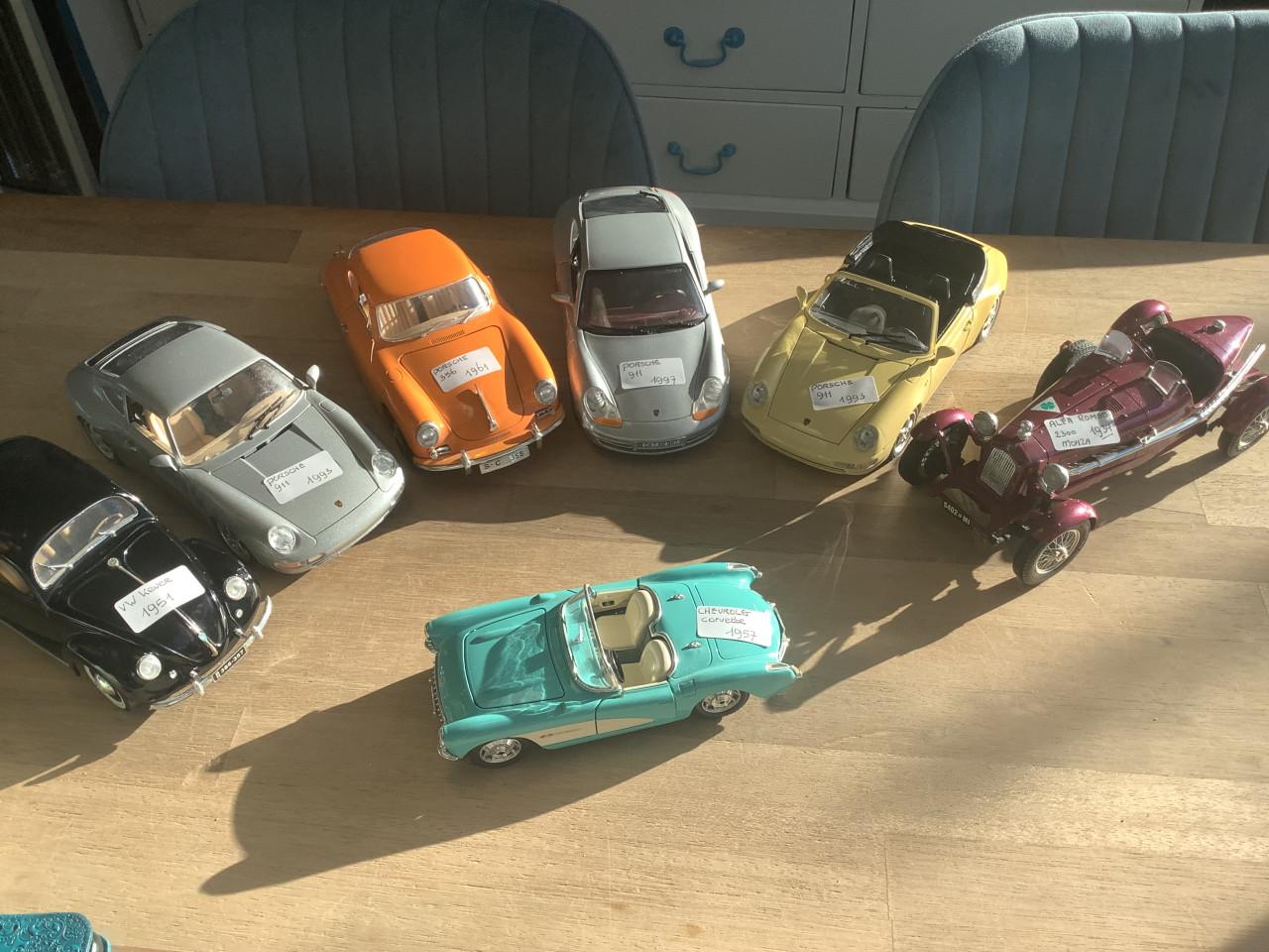 Model auto’s.verzameling van 7 auto’s