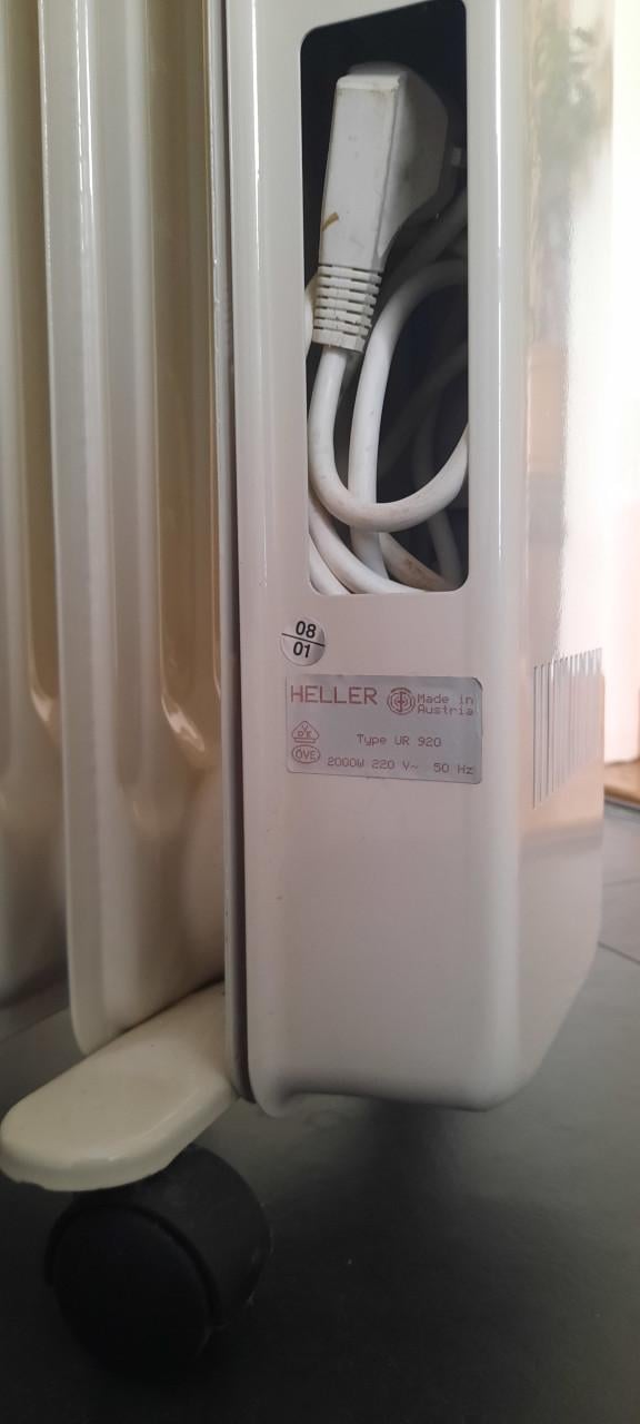 Oliegevulde radiator kachel