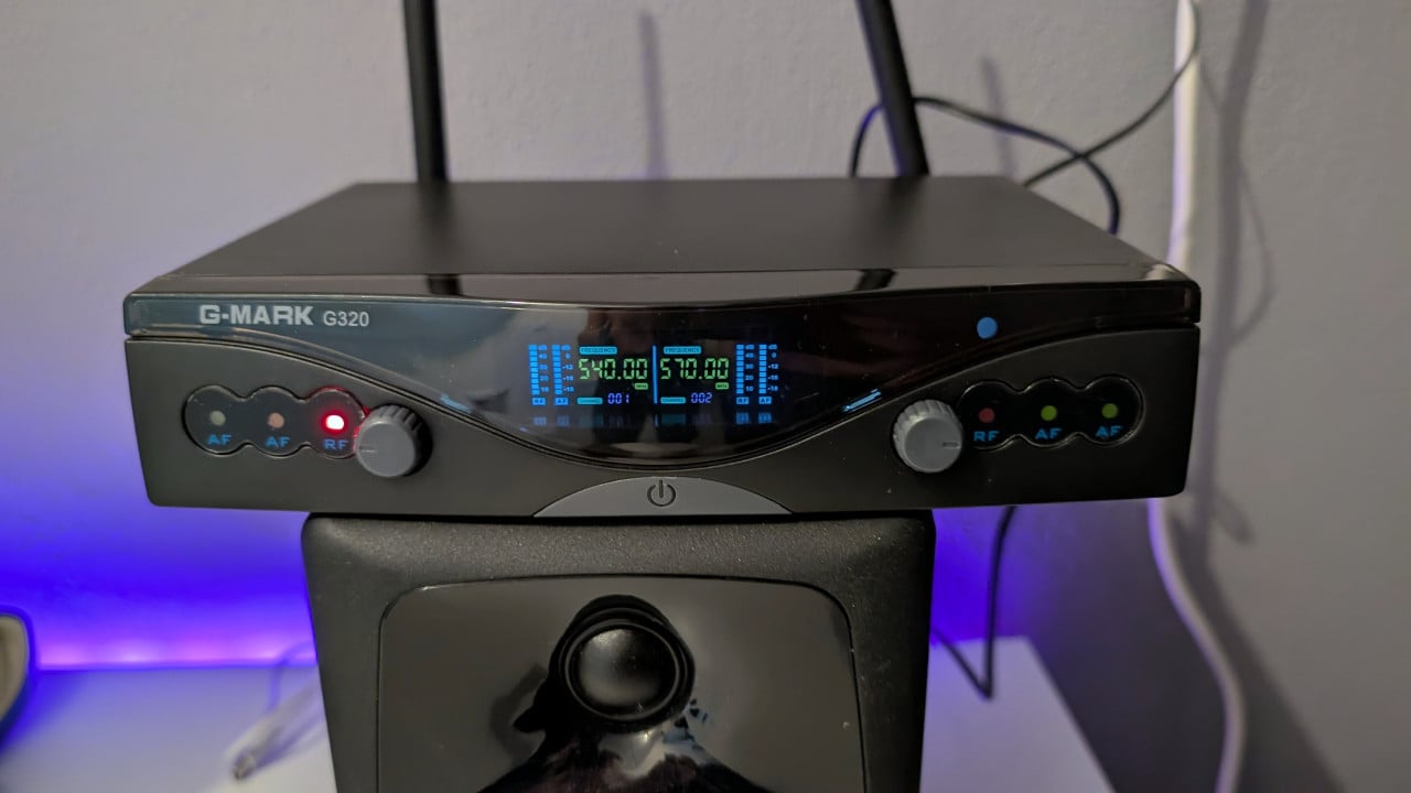 Te koop draadloze microfoonset G-Mark G320
