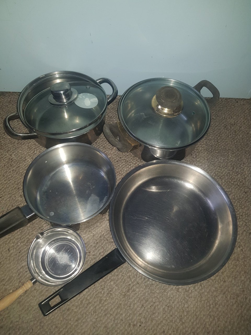 Partij kook en bakpannen