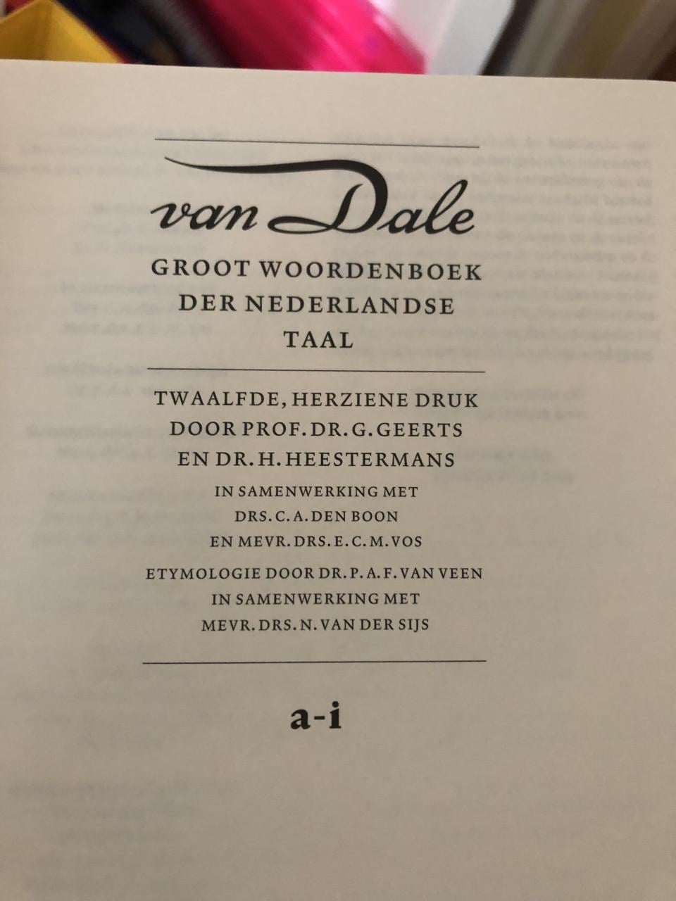 Woordenboek De Dikke van Dale