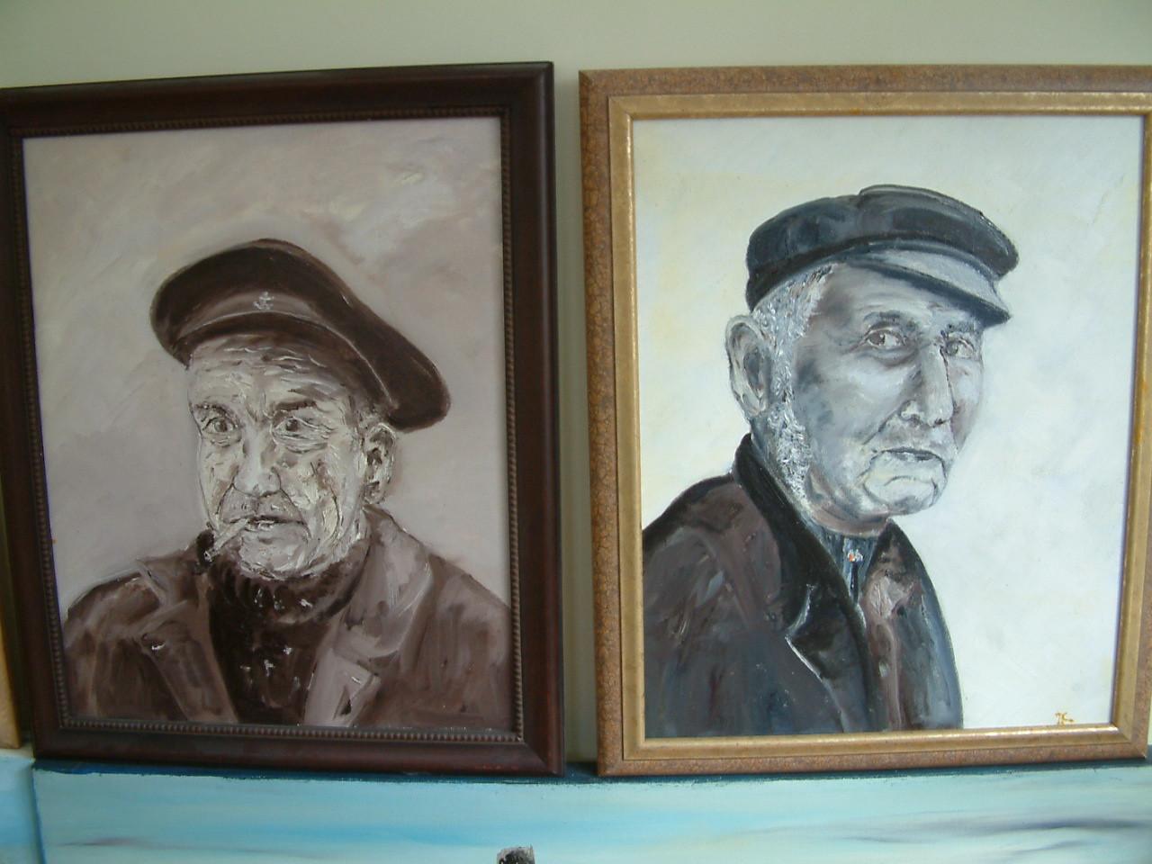 Portretten  40 x50 cm Jac Caljouw Arnemuiden schilderijen