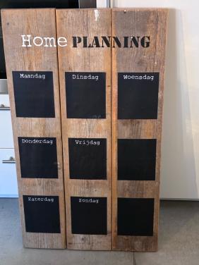 Steigerhouten weekplanner