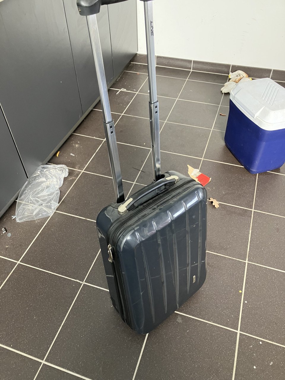 Te koop in zeer goede staat reiskoffertje met trekstang