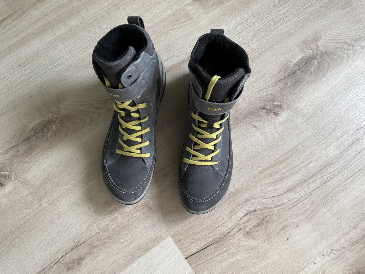 Ecco Biom hoge gore-tex wandelschoen sneaker, mt. 42, kleur grijs