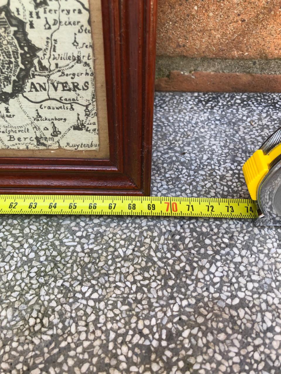 Lijst met vintage platte grond.