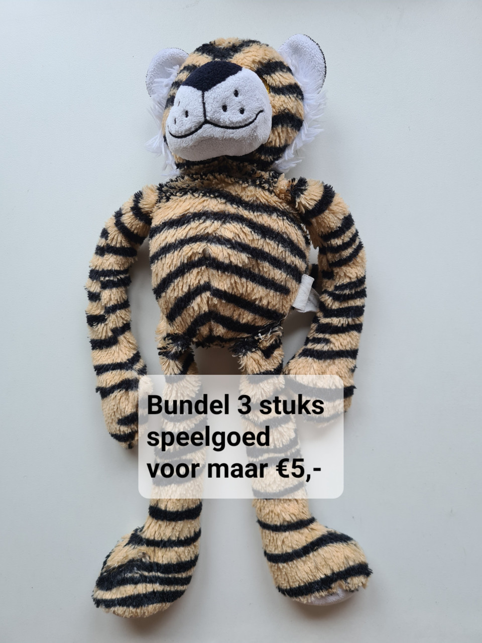 Tijger knuffel, zacht en speels