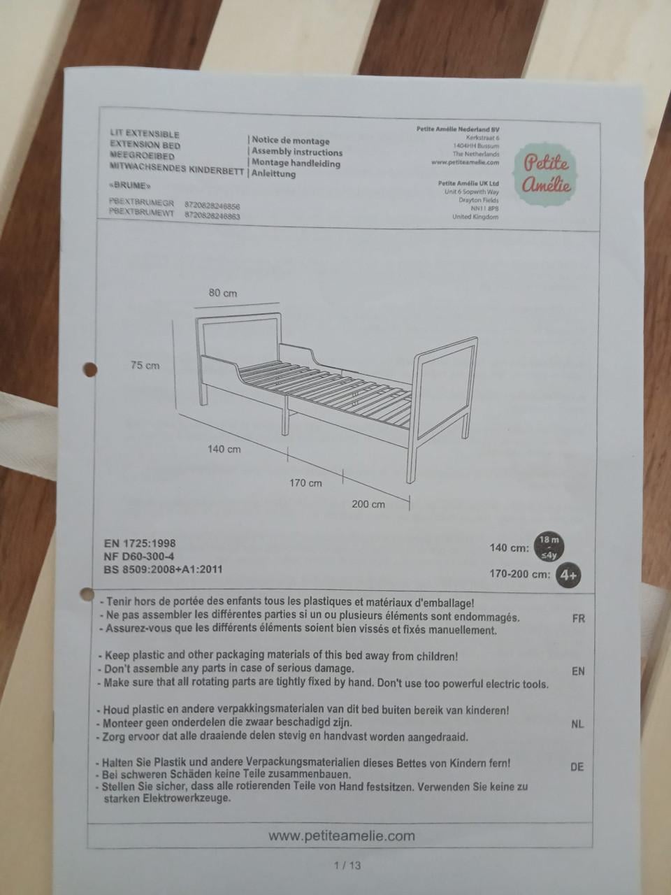 Peuterbed/1persoonsbed