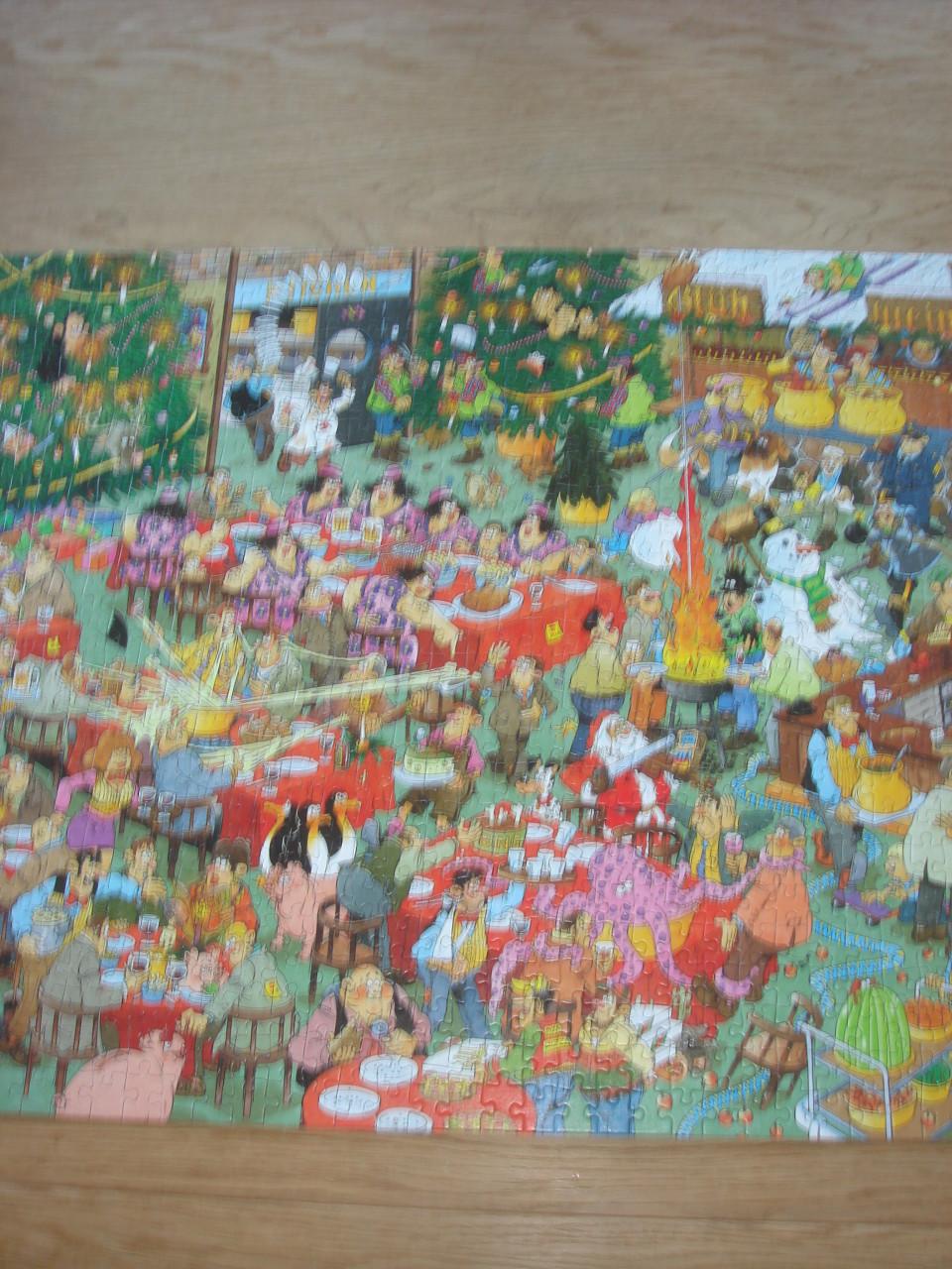 Te koop Complete Jan van Haasteren puzzel Het kerst diner 1000 stukjes