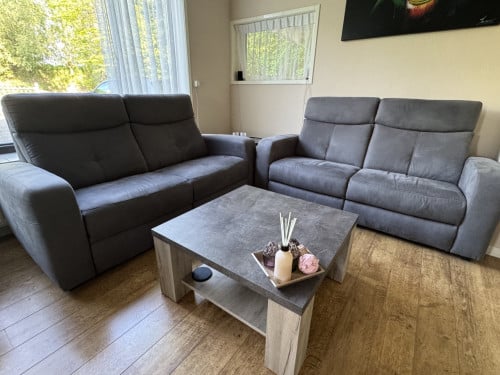 2x 2.5 zitsbank + salontafel