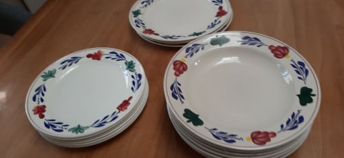 Boerenbond borden en schaaltjes