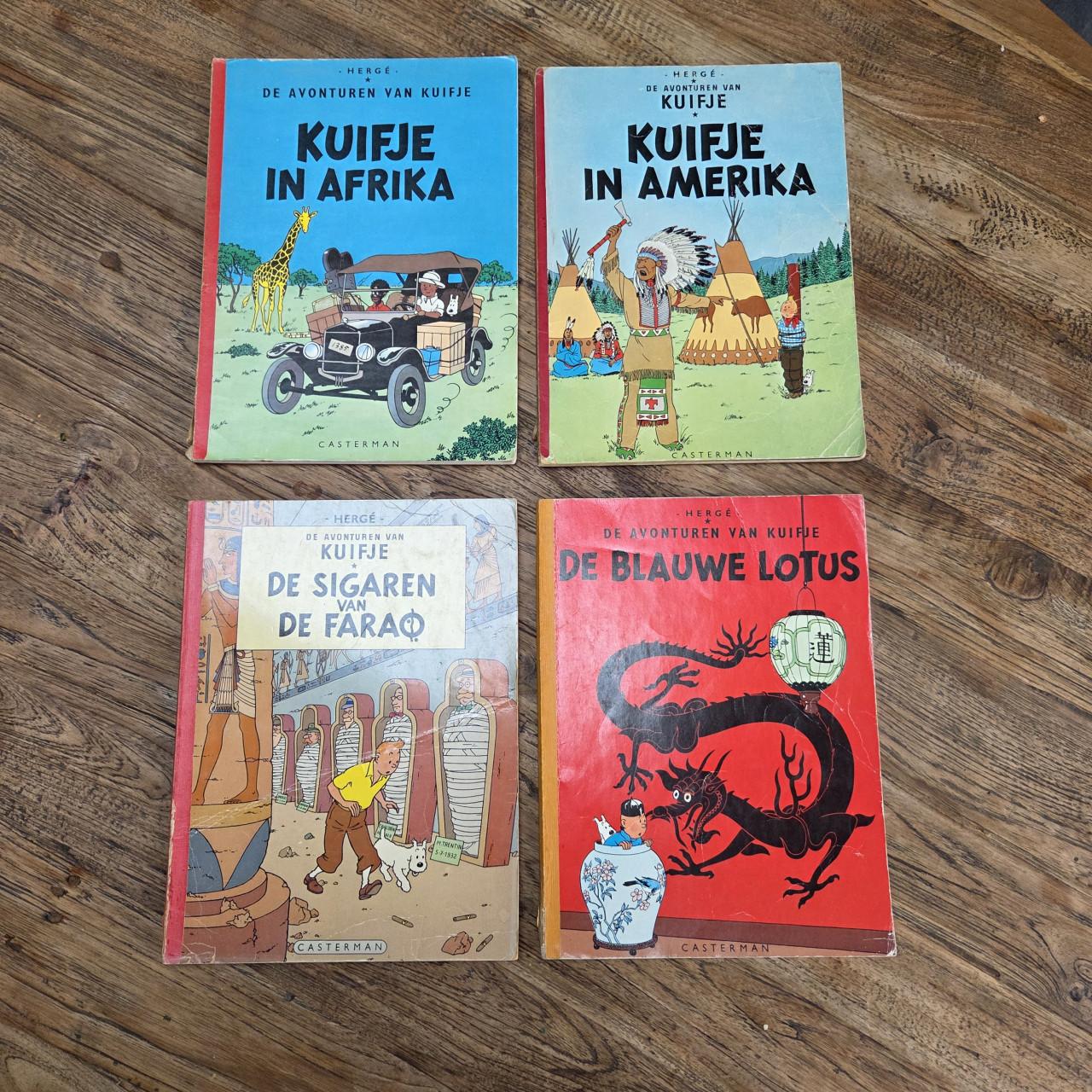 Kuifje 1e reeks met linnen rug