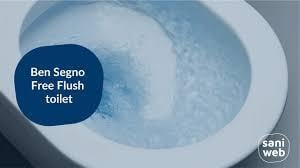 Toiletpot met bril (randloos met swirl flush)