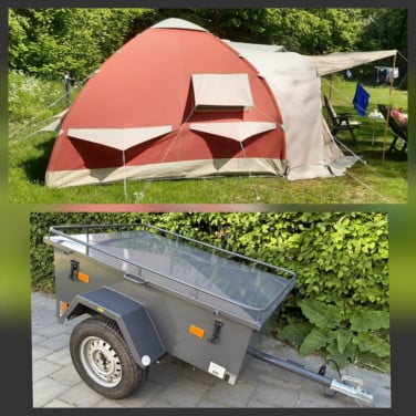 TENT Karsten 325 x 325 + BAGAGE wagen.