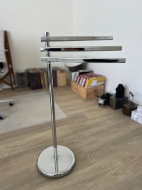 Staande handdoekhouder met 3 draaibare stangen