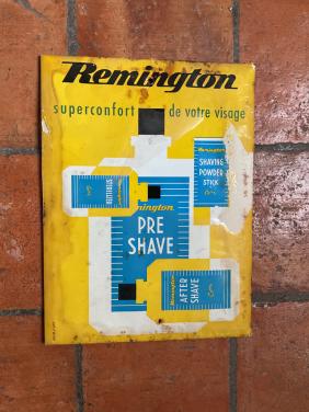 Vintage reclamebord Remington