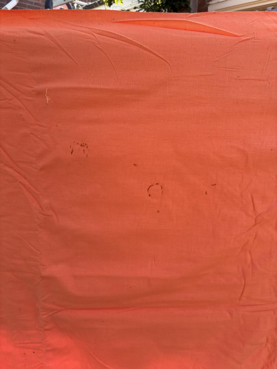 Vintage katoenen oranje windscherm