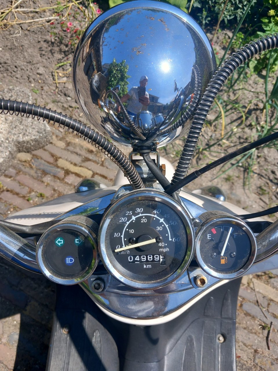 Leuke retro scooter