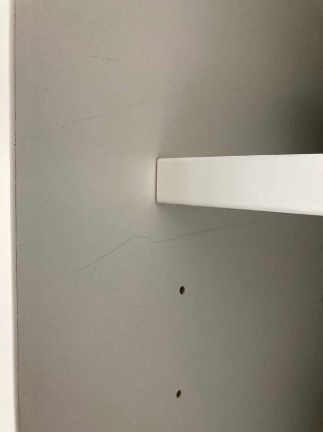 Ikea HAUGA kast (met schuifdeuren), wit, 118x55x199 cm