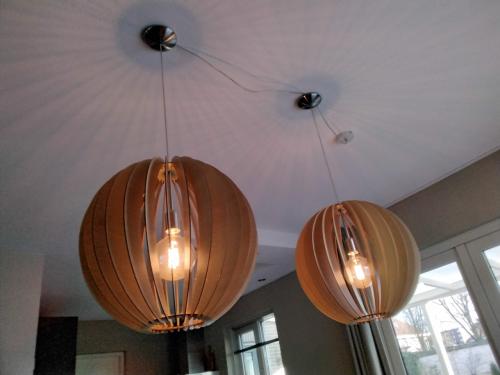 2 x lamp met LED verlichting